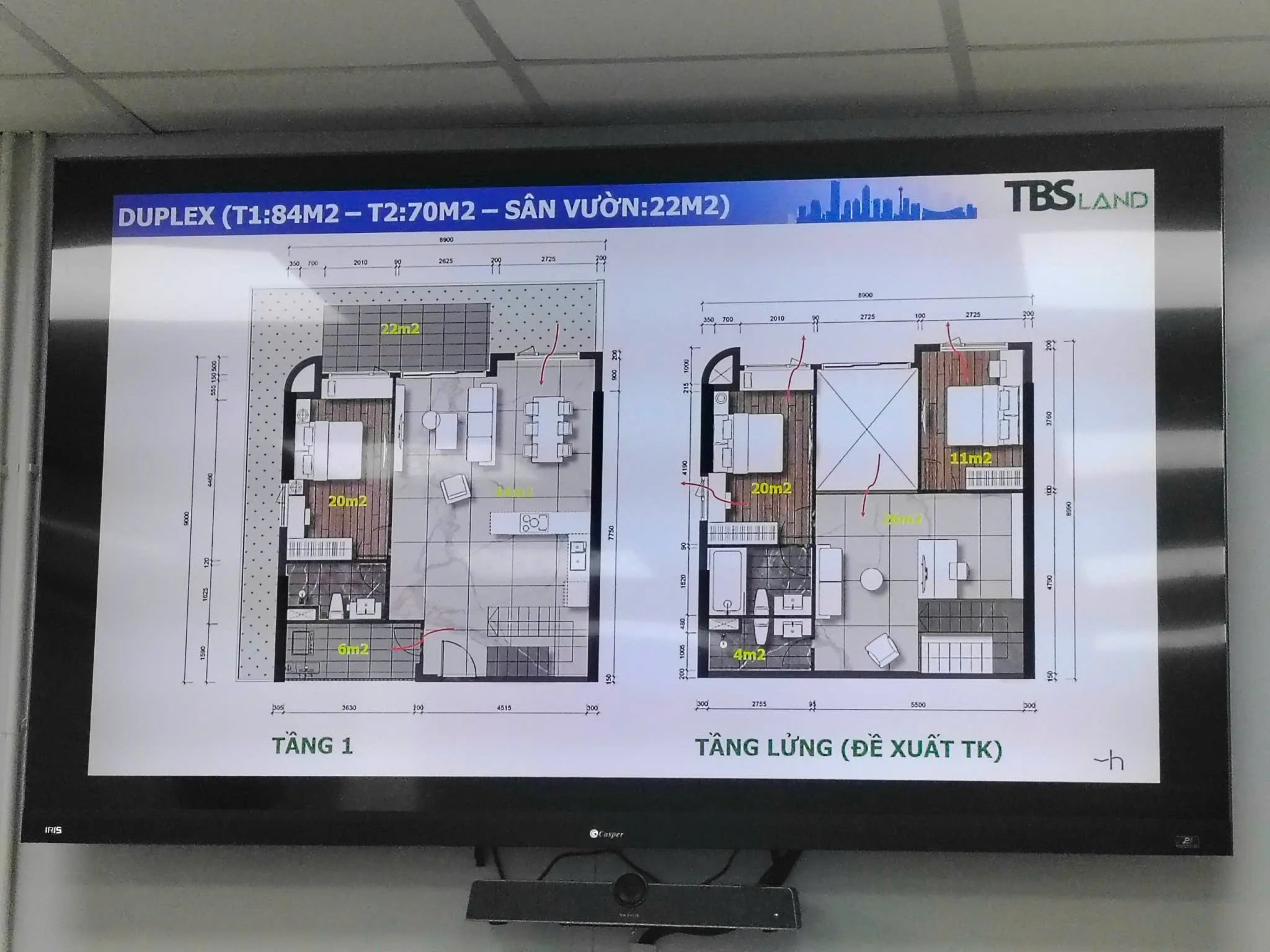 thiết kế căn hộ duplex dự án